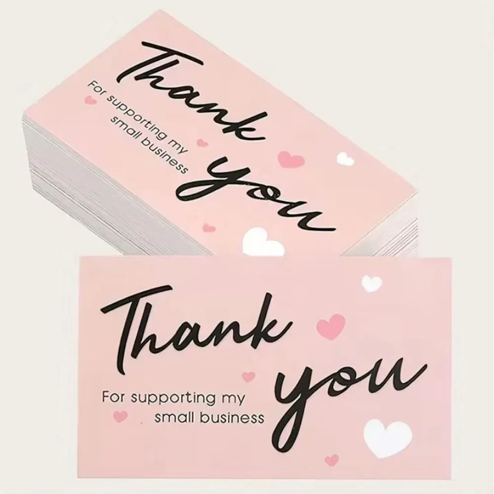 50pcs Exquisite “Thank You” Cards - Perfect for your small Business